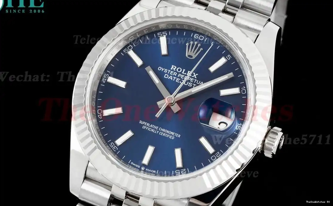 SS Datejust 126334 Blue Jub Flt VSF 904L SS VS3235 41mm Stk 0526
